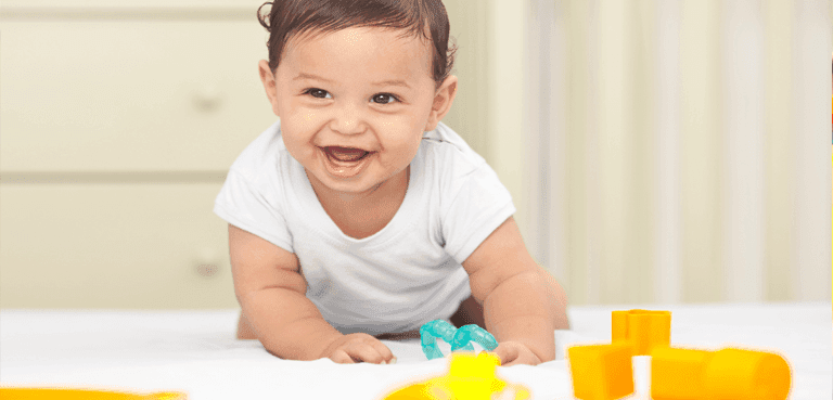 Photograph displayed with the infant program.
