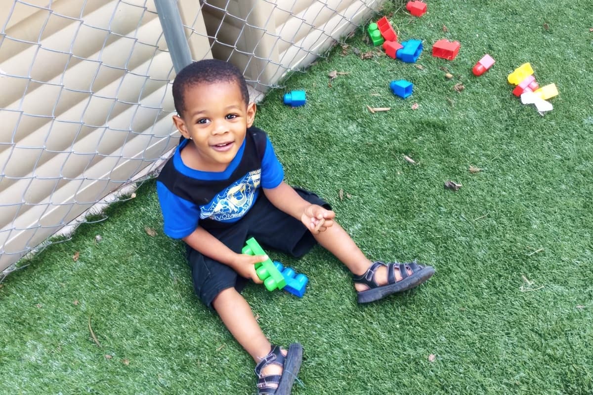 Children engaged in daily outdoor play.