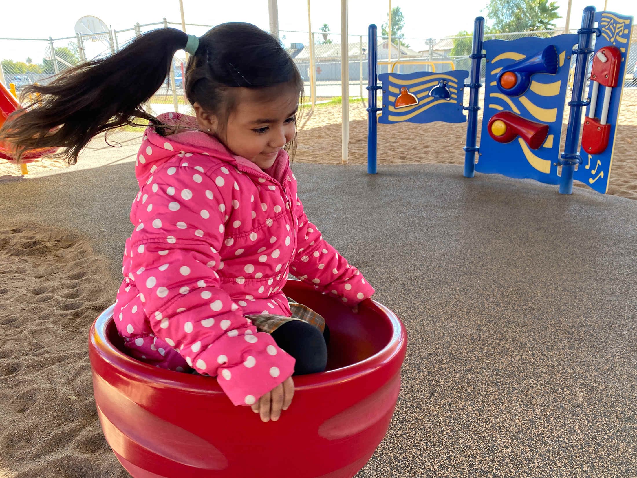 Getz Student on Playground