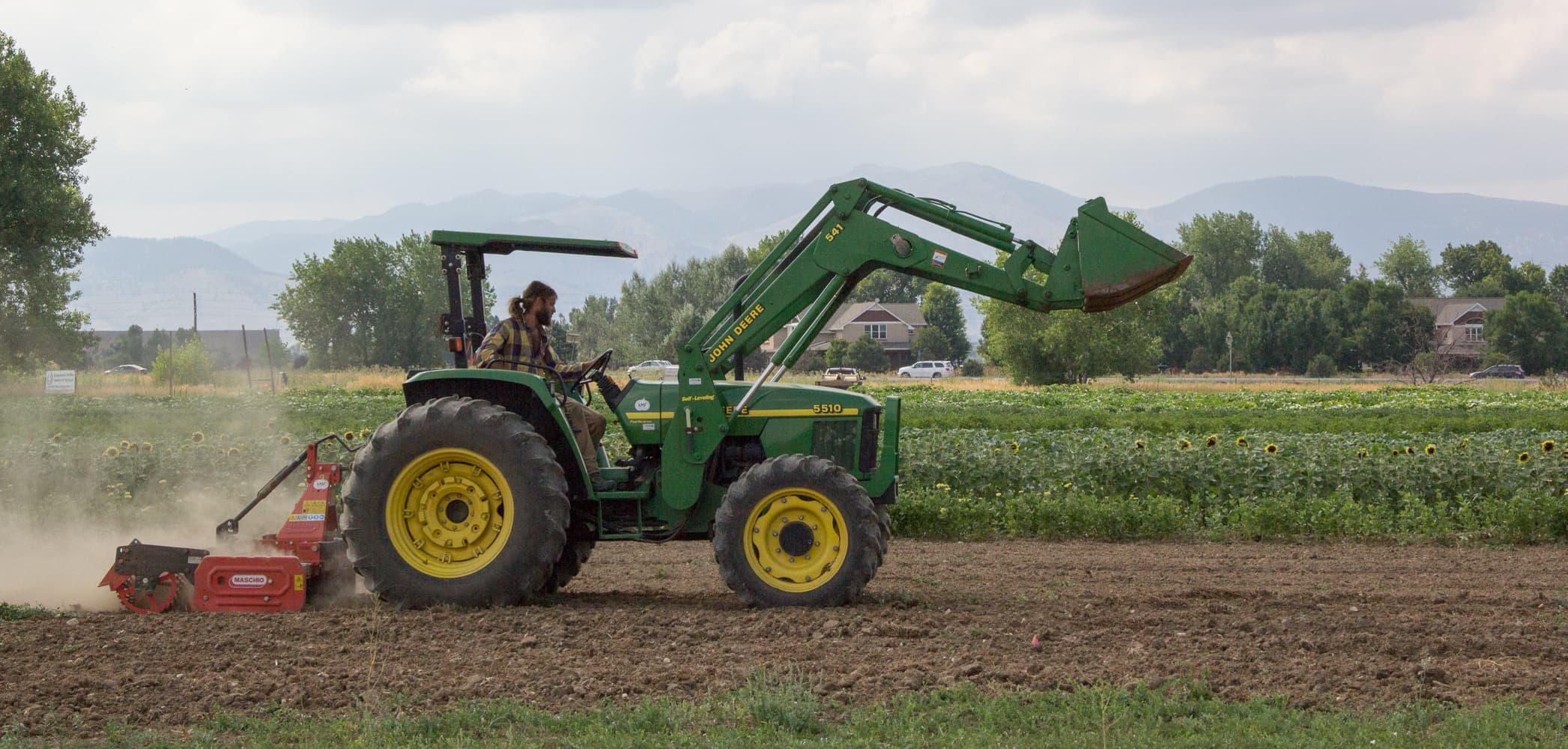 On‑site farm and agricultural land used by the school