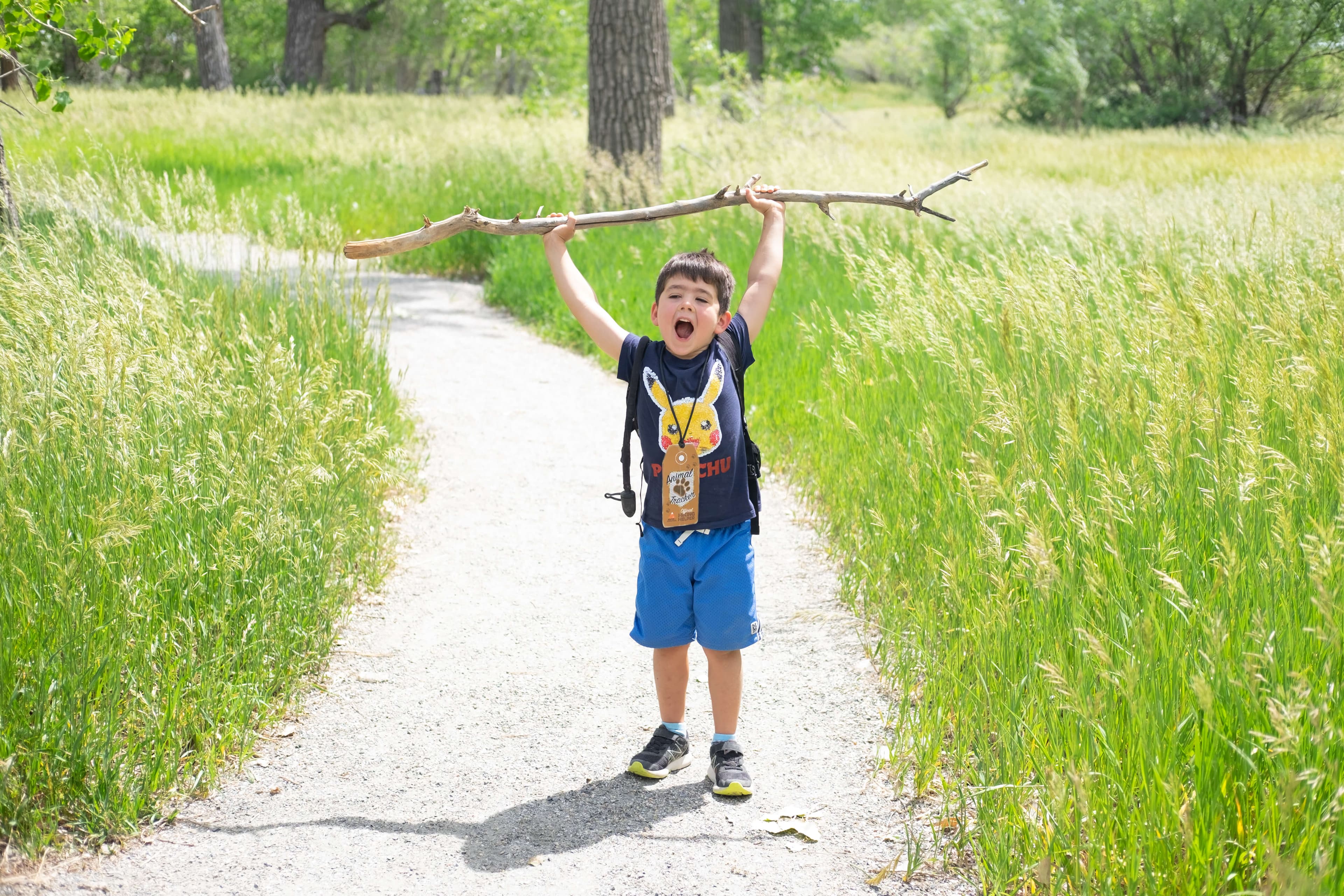 Younger campers participating in outdoor activities.