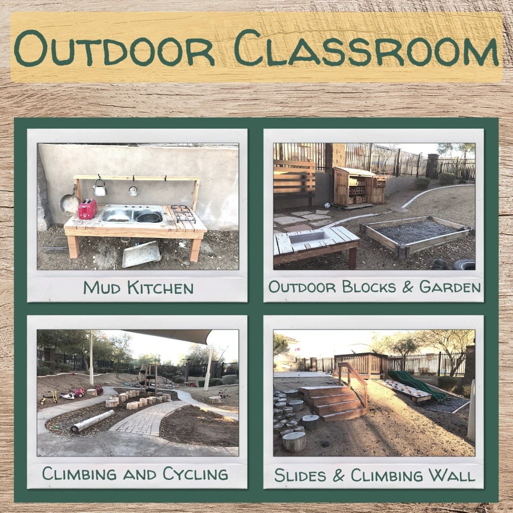 Outdoor learning space / outdoor classroom.