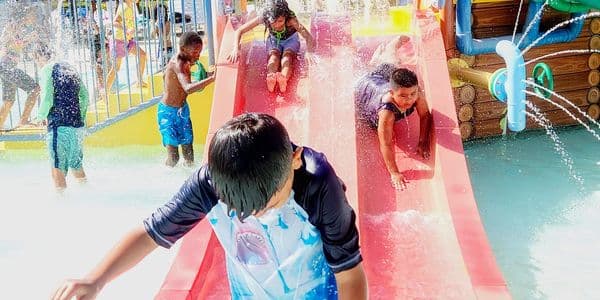 Children participating in a sponsored field trip.