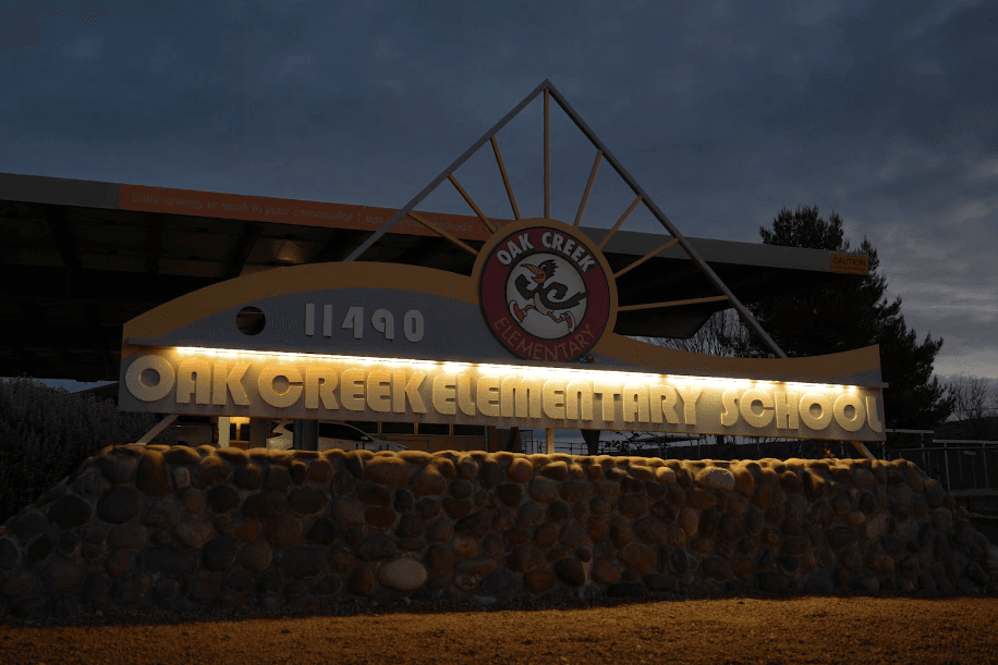 OCS Entrance sign