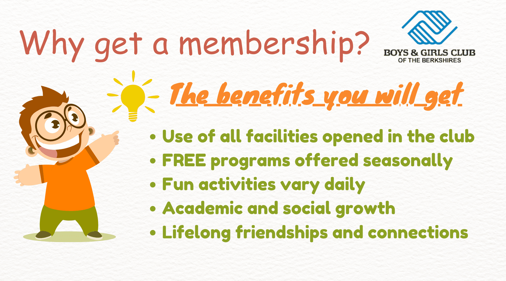 Membership promotional graphic.