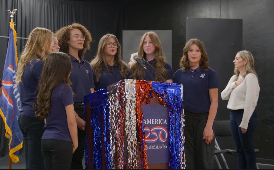 ALA SVHS America 250 Students singing national anthem