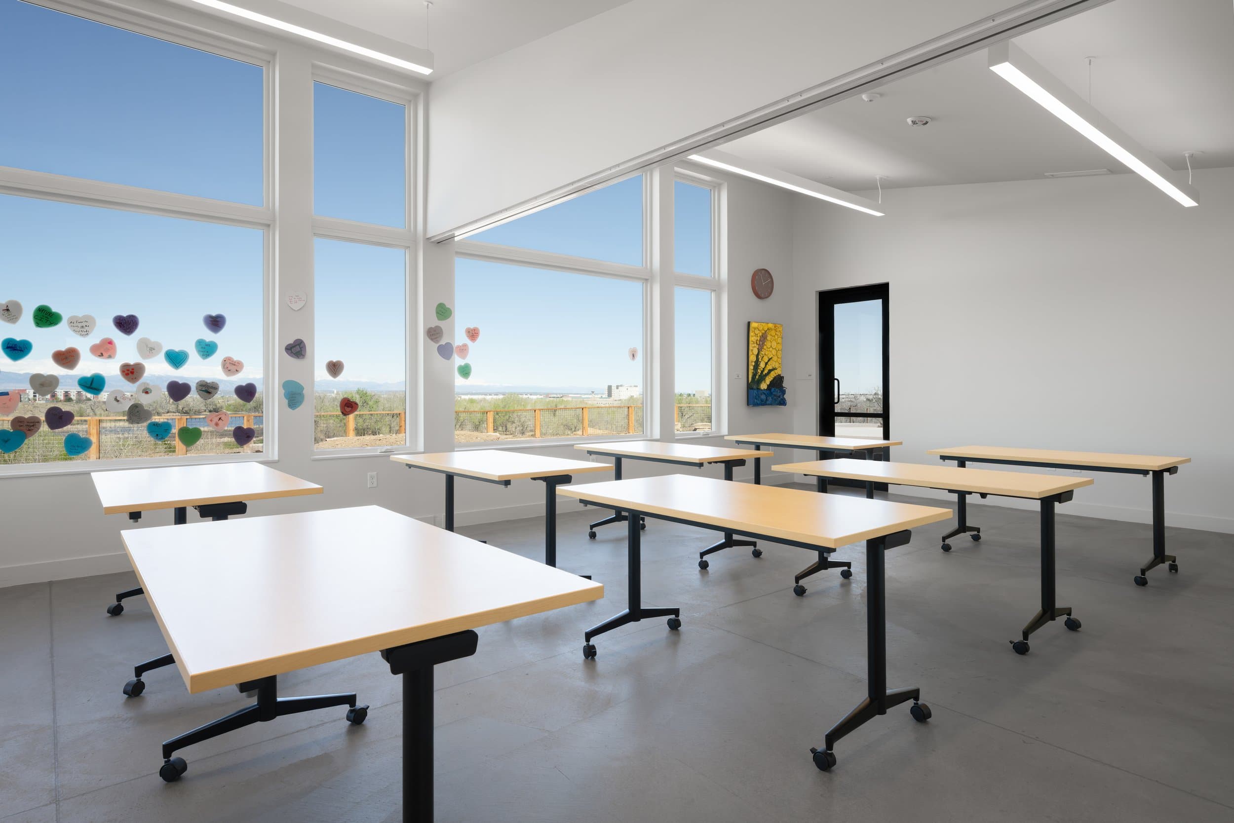 Interior classroom space at the Howell Bluff facility.