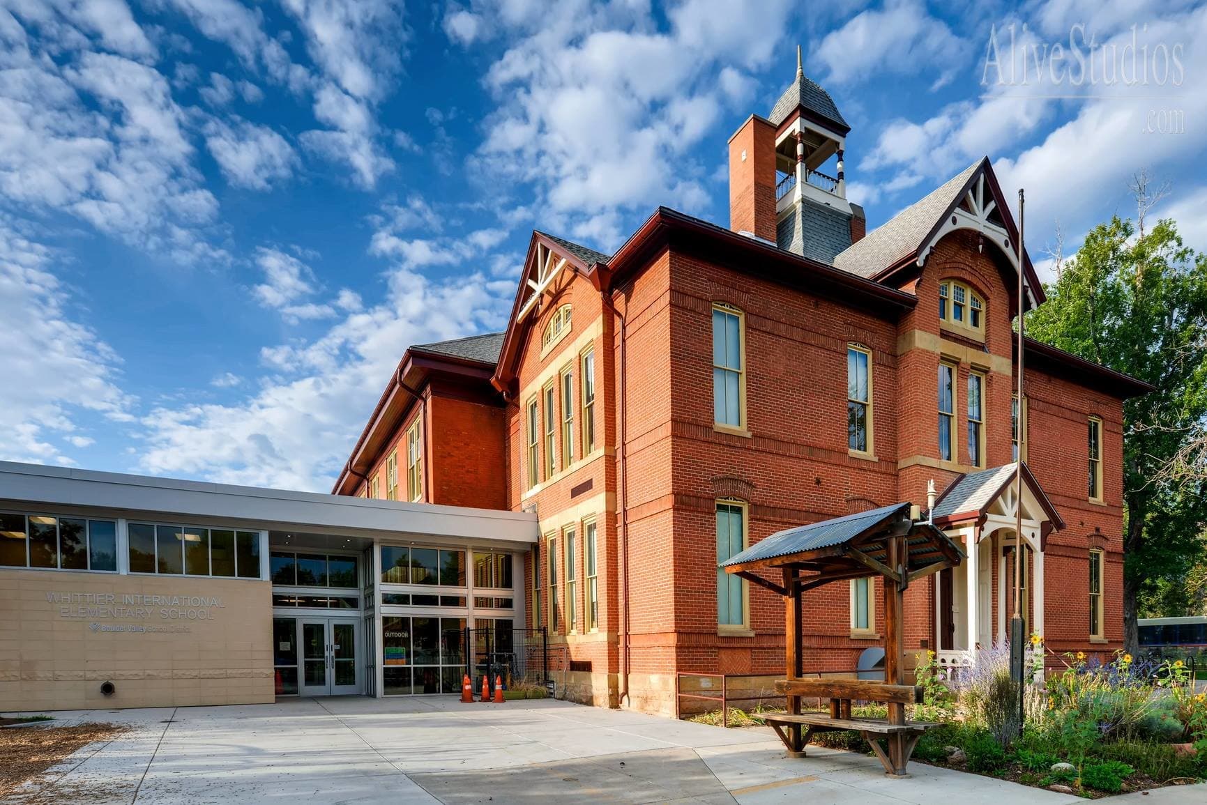 Front of Whittier Elementary