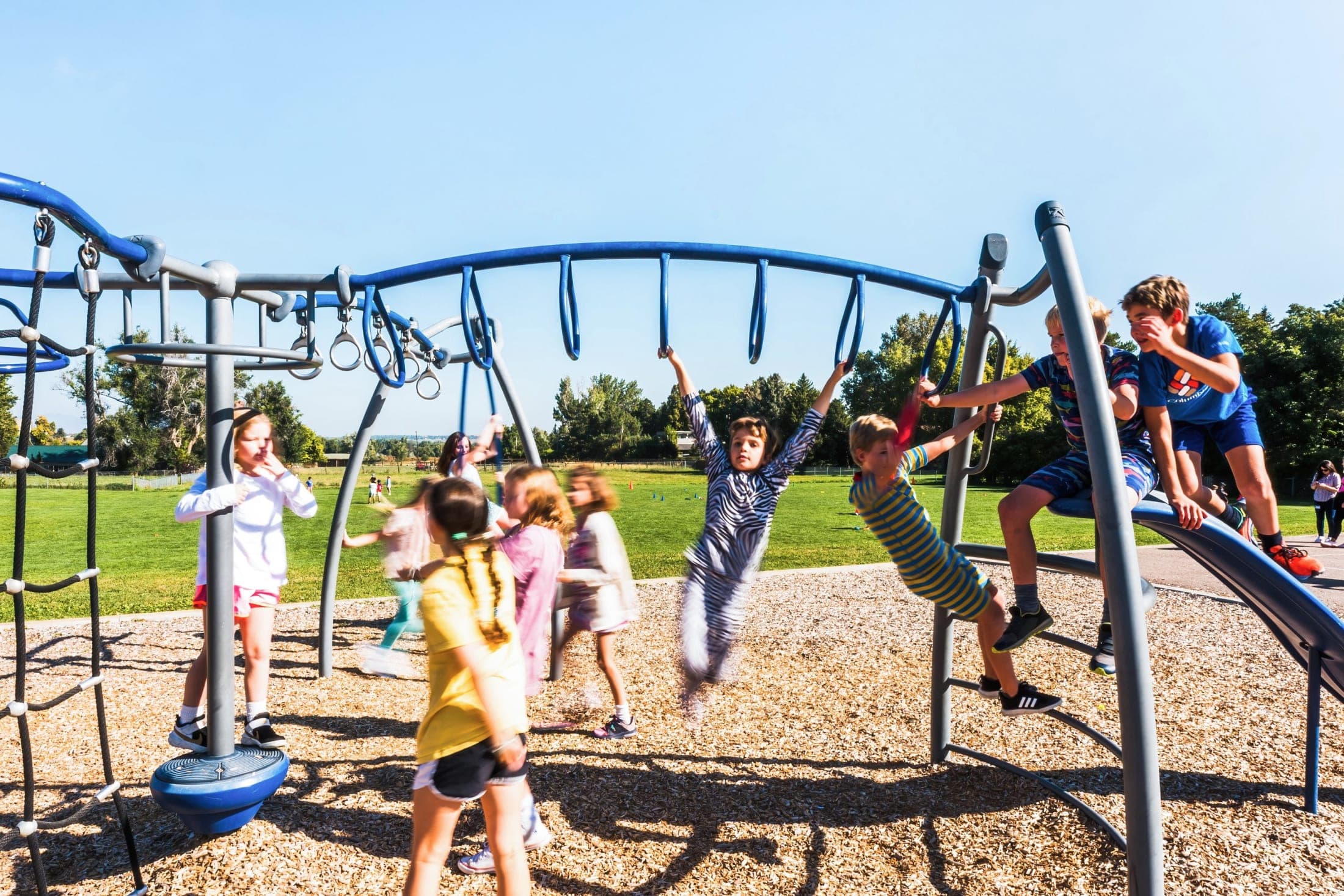 kids on a playground