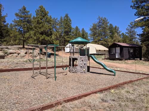 The playground at Long Scraggy Ranch