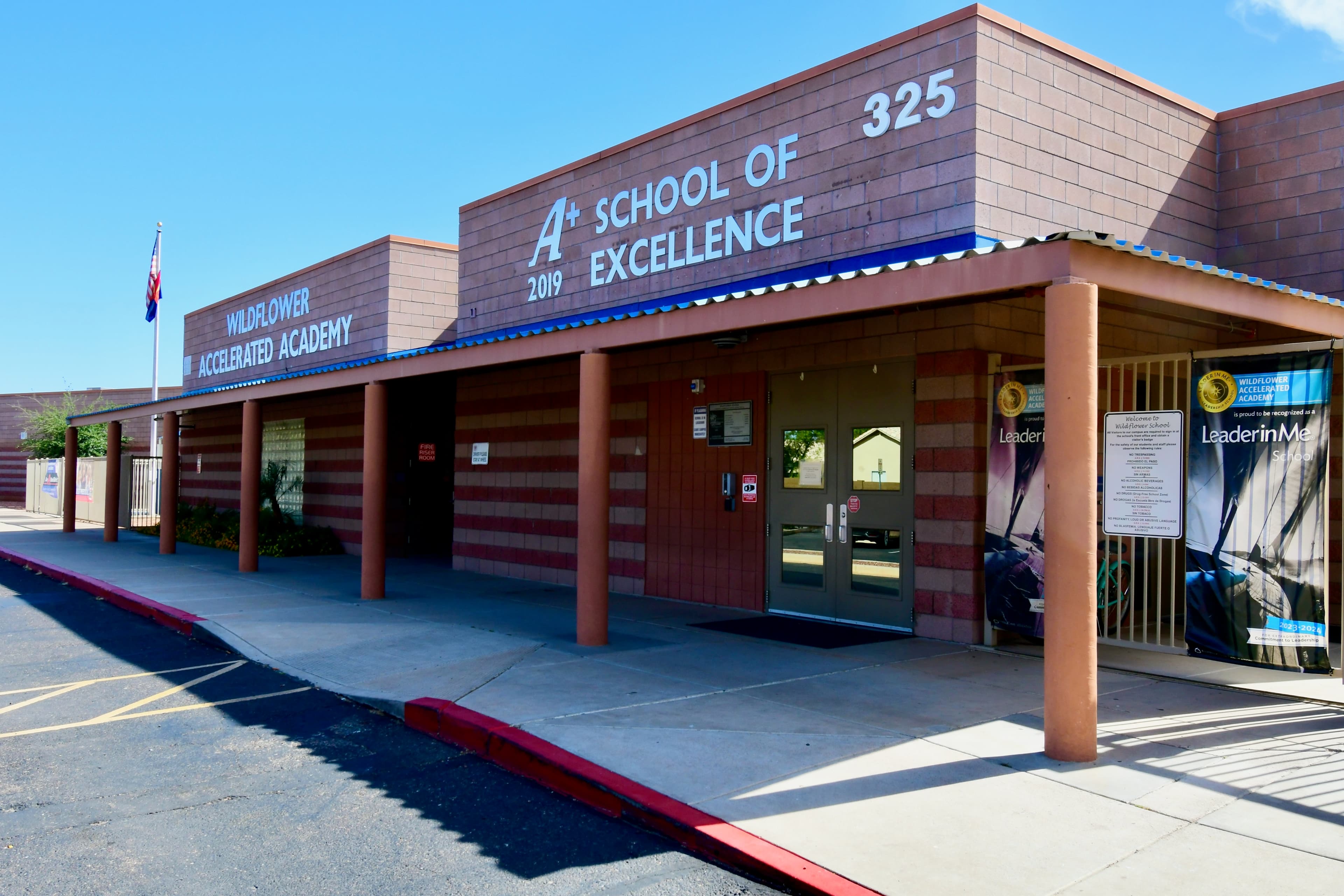 Front entrance of Wildflower Accelerated Academy